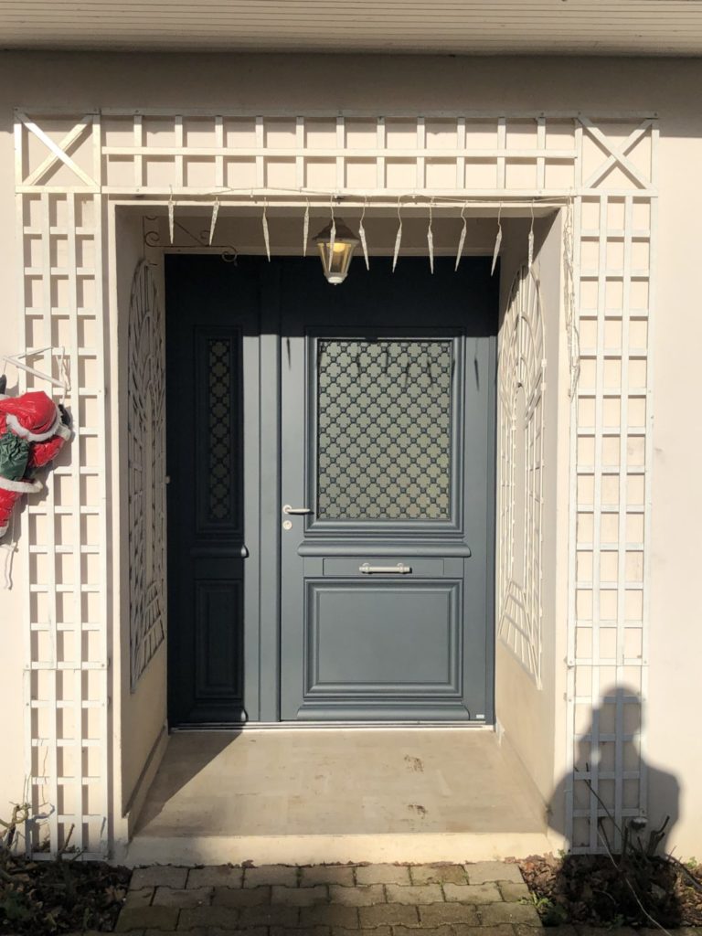 Porte dentree aluminium Belm a Brest - Réalisations - Quimper Concarneau