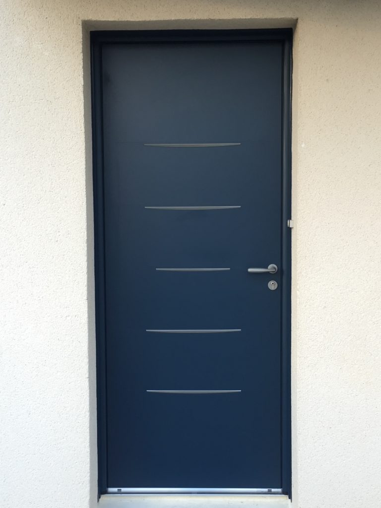 Porte dentree aluminium Belm a Quimper - Réalisations - Quimper Concarneau