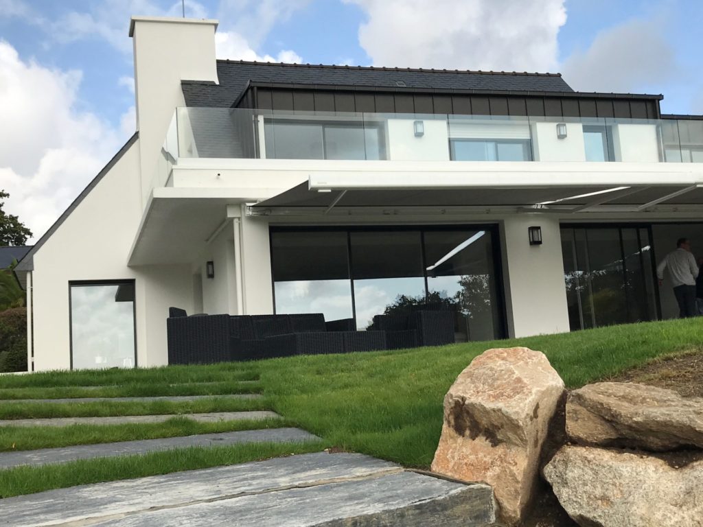 Realisation menuiserie aluminium BOUVET gamme Novaltuce a La Foret Fouesnant 1 - Fenêtres - Quimper Concarneau