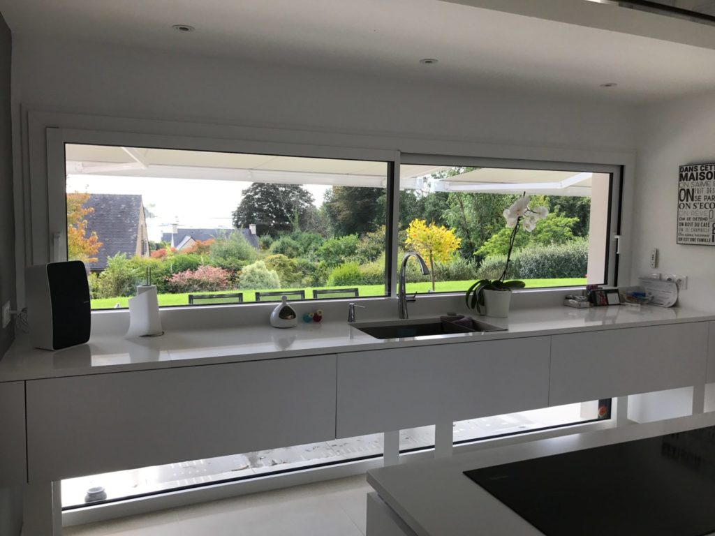 Realisation menuiserie aluminium BOUVET gamme Novaltuce a La Foret Fouesnant 2 - Fenêtres - Quimper Concarneau